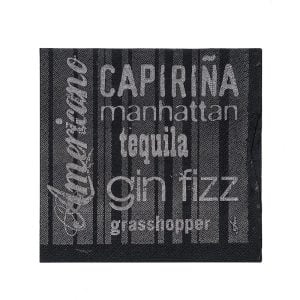 Salvete INFIORE 25x25 Crna prošarana