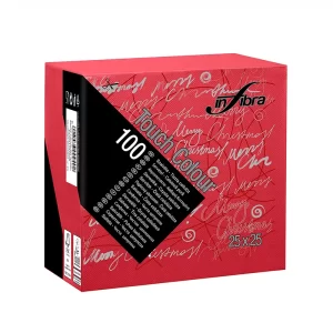 Salvete INFIORE 25x25 Crvena Merry Christmas